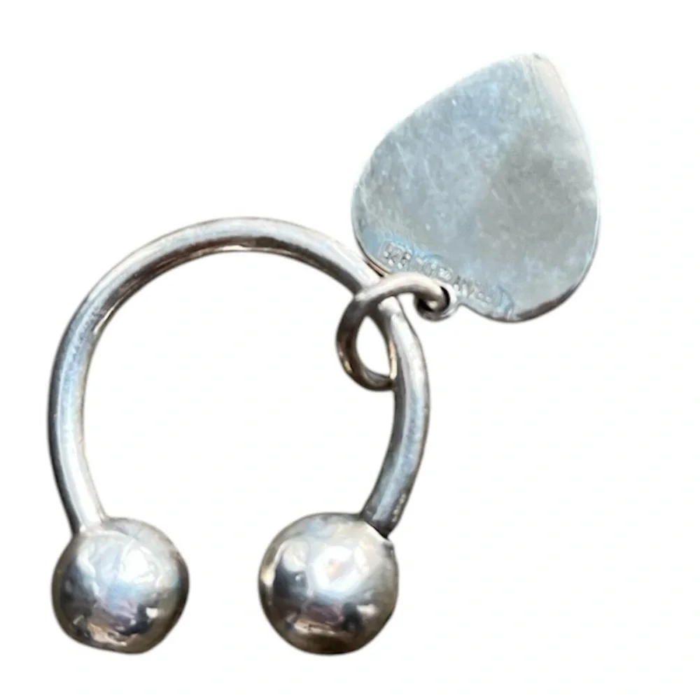 Sterling Silver Tiffany keychain with heart❤️‼️ - Picture 6 of 13